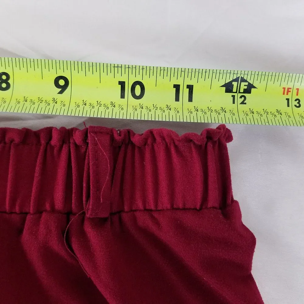 Love Fit Shorts Womens 24 Red High Rise Casual Pull On Stretch Waist by‎ Galit